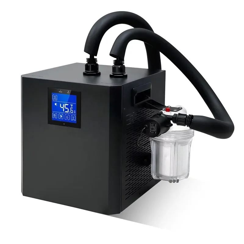 LG-CY300P Filtered Water Chiller - Pure Titanium Coil Evaporator Integrated PP Cotton Filtration Aquarium Cooling