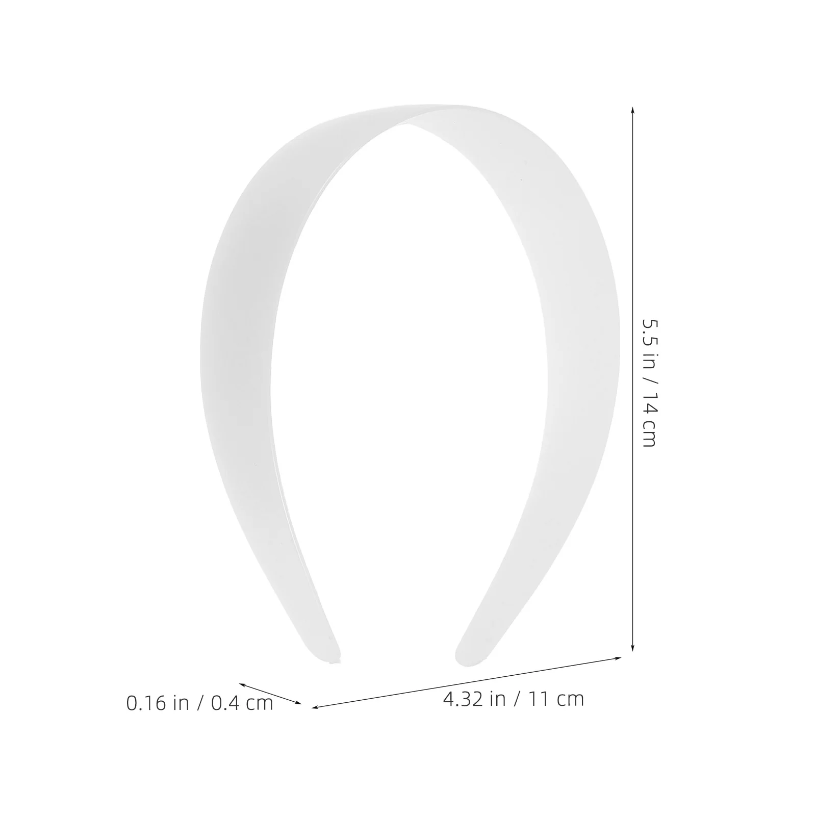 12 قطعة من عصابات الرأس البلاستيكية الشفافة لمشاريع DIY، أربطة بسيطة غير مزخرفة خفيفة الوزن ومريحة للنساء والحرف اليدوية