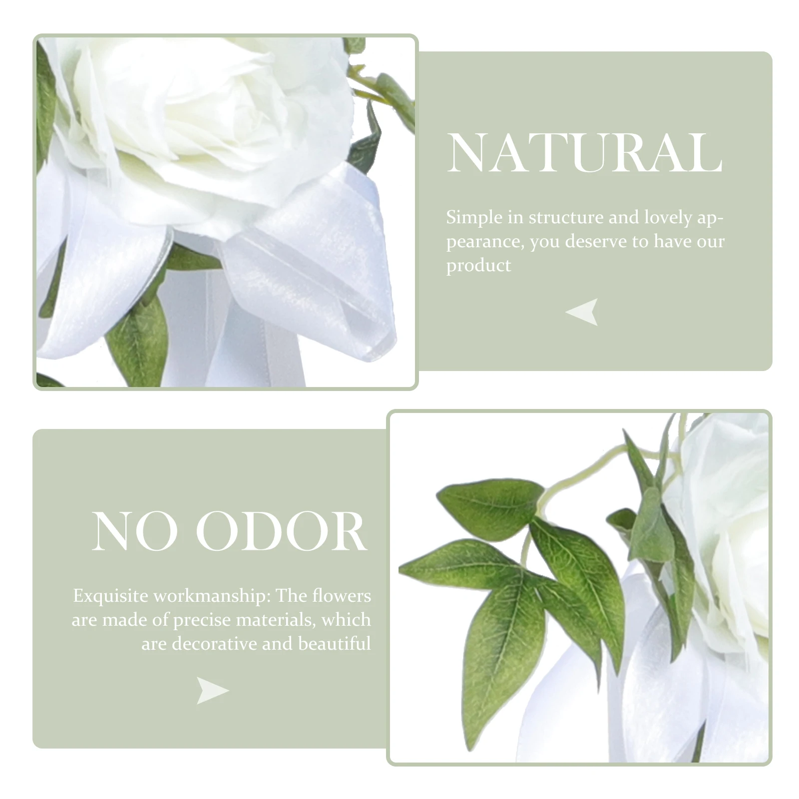 

Wedding Chair Back Artificial Flowers Decor Romantic Chair Ornament Outdoor Wedding Scene Floral Decoration Supplies