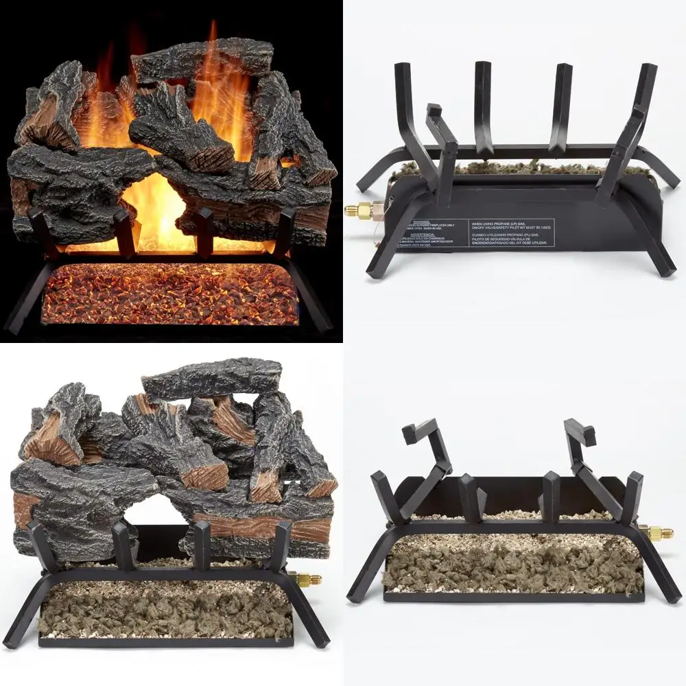 

Журналы камина с вентиляцией природного газа, спичка света, 45000 БТЕ, обогревает площадью до 1650 кв. Ft, Colorado Split Style