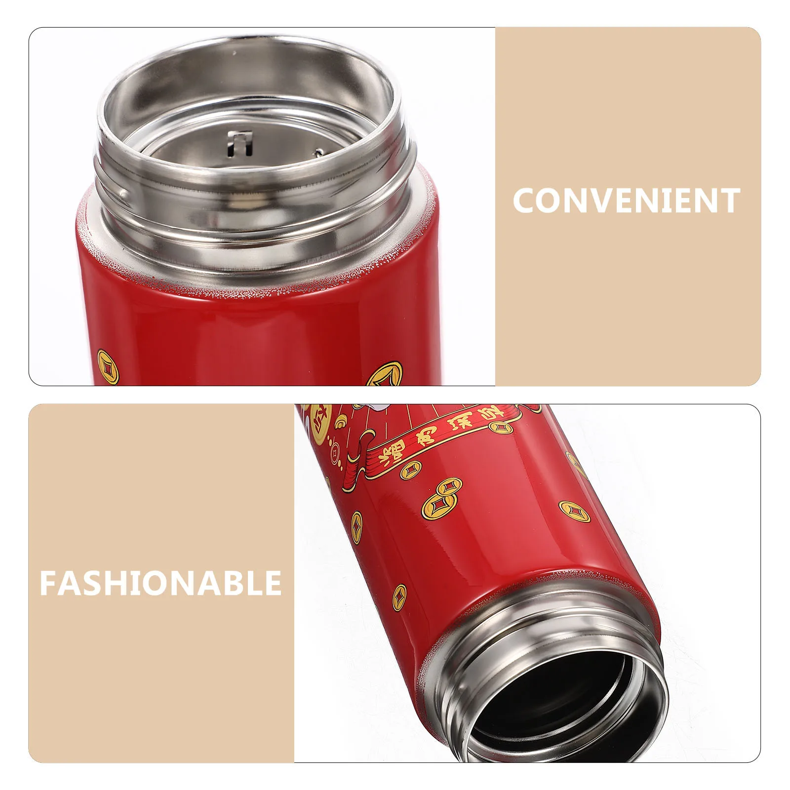 

Stainless Steel Insulated Water Bottle Vacuum Cup Leak-Proof Rabbit Travel Gift for Year of the Rabbit with