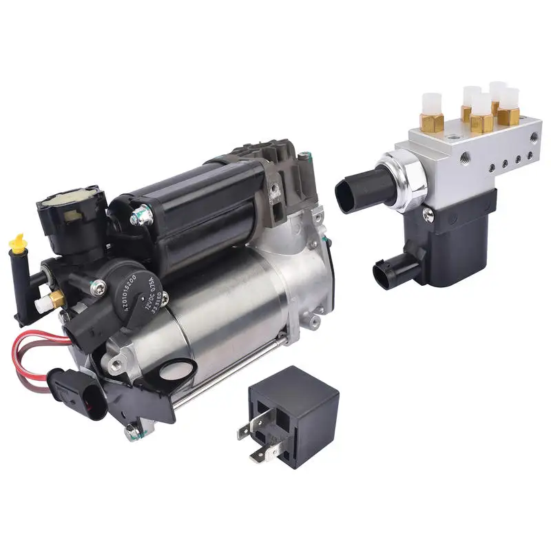Air Suspension Compressor Pump + Valve Control Block Set for Mercedes-Benz E-Class W211 CLS C219 2113200158 2113200104 2113200304