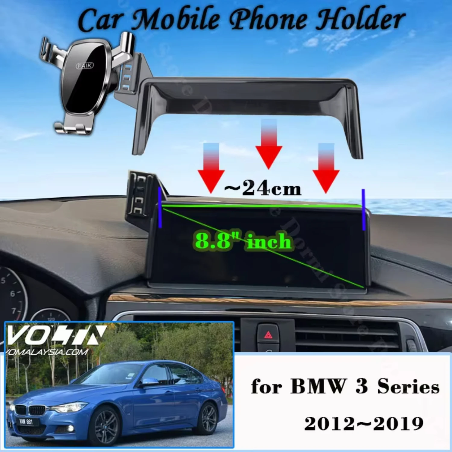 Car Mobile Phone Holder   3 Series 2012~2019 8.8