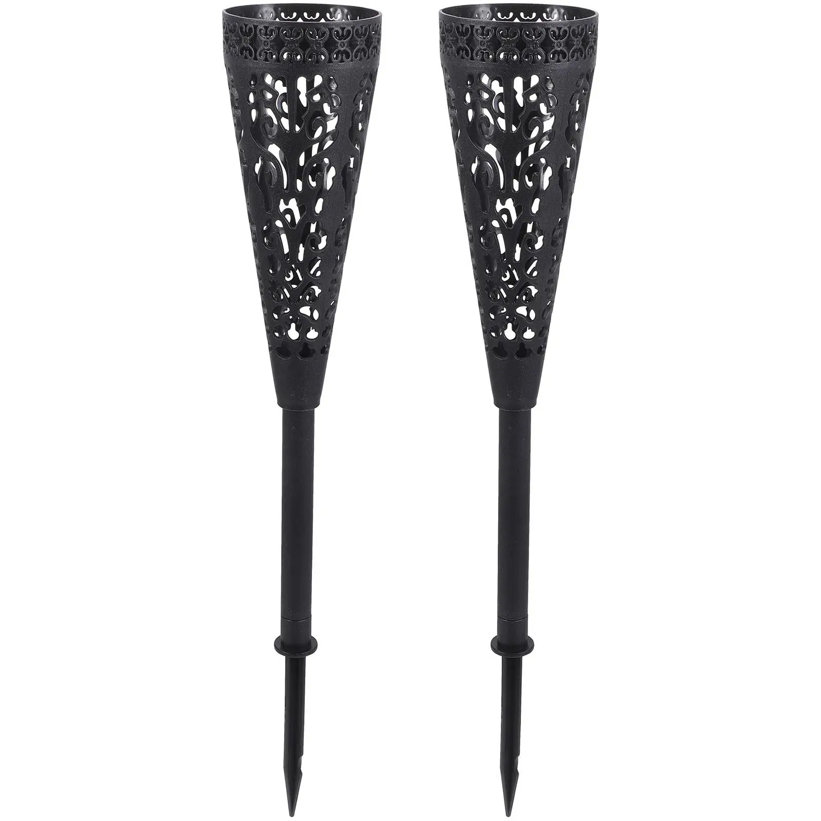 

2 Pcs Vase Flower Basket Headstone Grave Holder Cemetery Vases with Spikes Flowers Cement Headstones for Graves