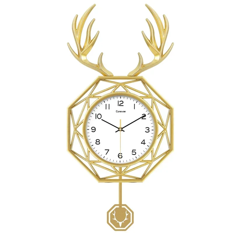 

Современные роскошные настенные часы, бесшумные электронные офисные круглые настенные часы