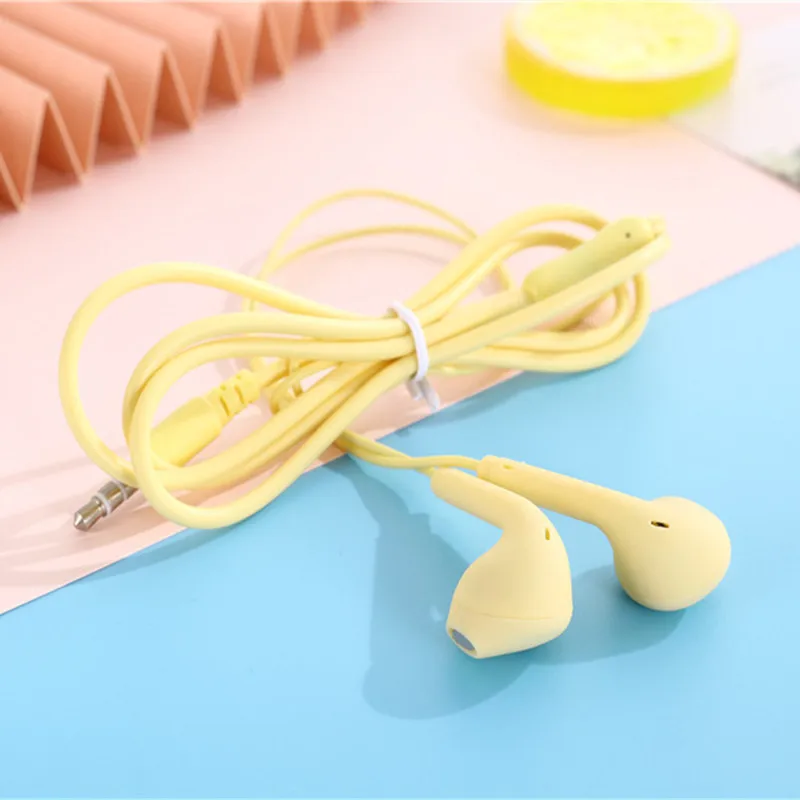 1 Pcs แบบมีสาย Super Bass ในตัวไมโครโฟน3.5มม.หูฟังแฮนด์ฟรี8สีสำหรับโทรศัพท์หูฟังคุณภาพสูง