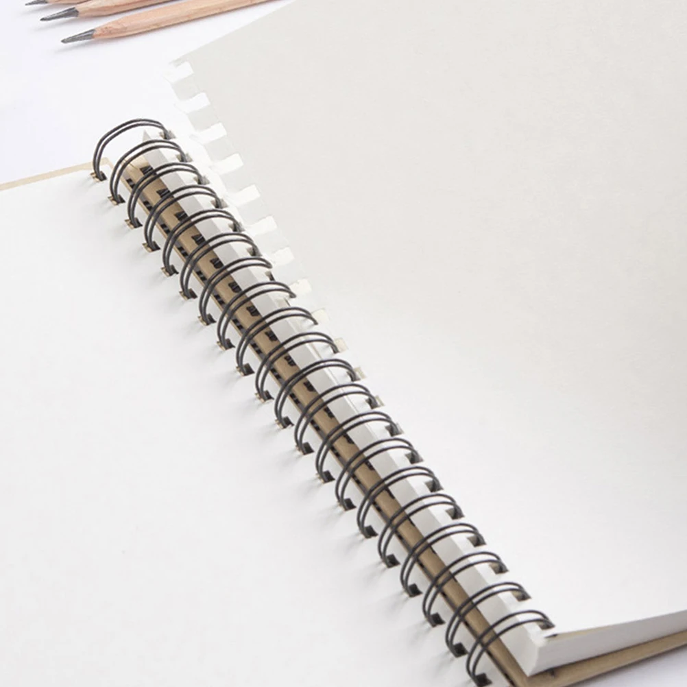 

4pcs A5 Sketchbook Kraft Portable Blank Drawing Notebook Artists Watercolor Sketching Paper Sketch Paper For Drawing