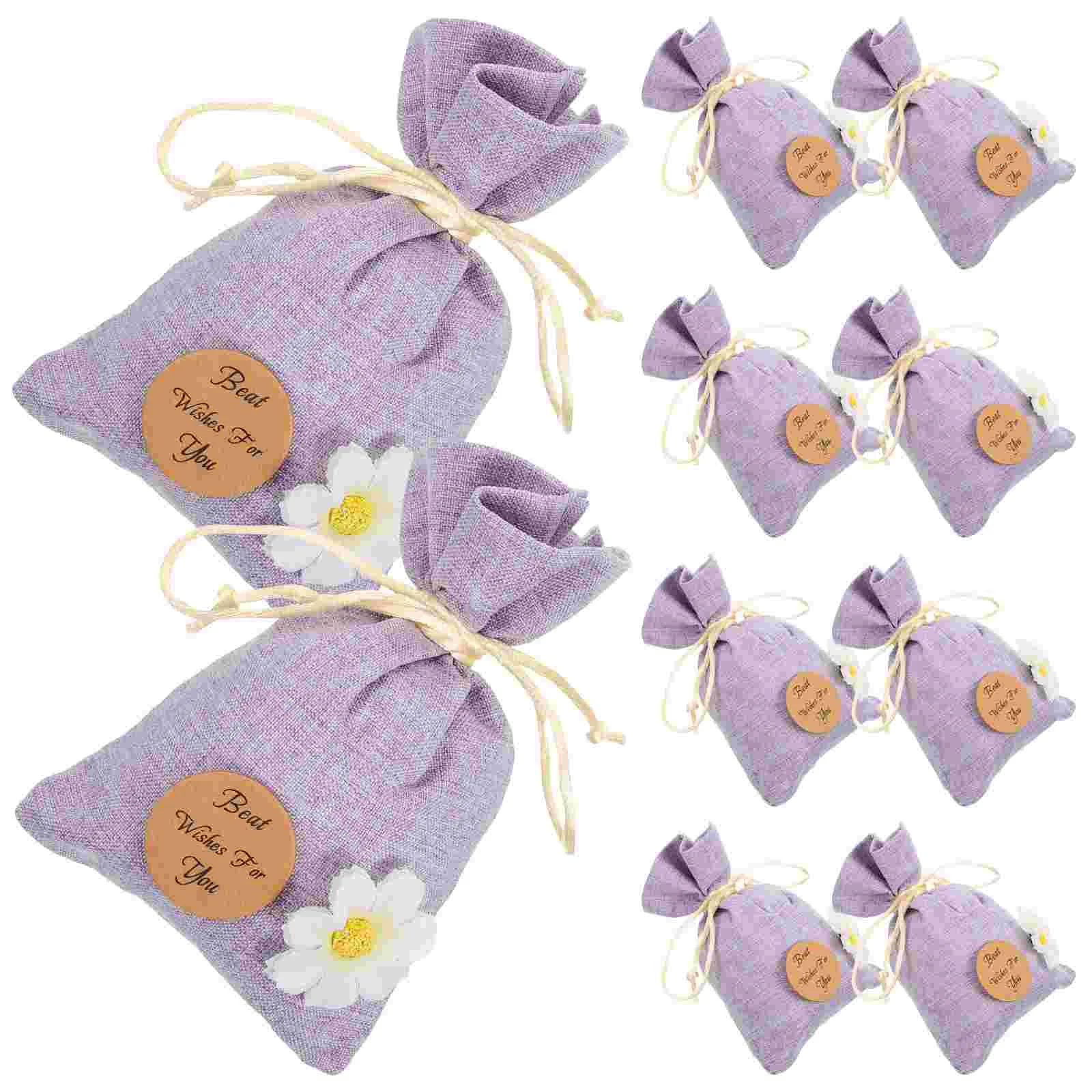 10 Uds. Bolsa de bolsita de lavanda, bolsas de embalaje para coche, contenedor, bolsitas ambientadoras de regalo, bolsa vacía con aroma entumecido