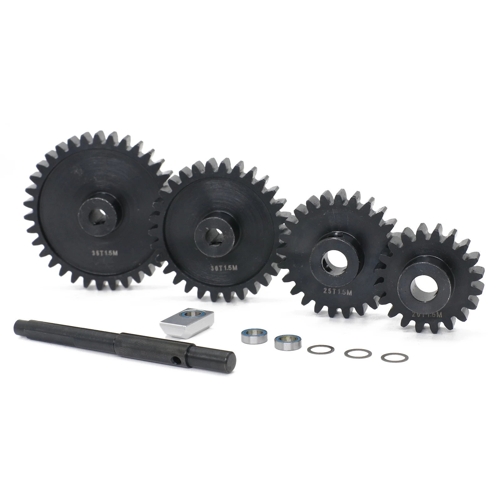 CNC 45# Harden Steel 1.5M 20T 25T 30T 35T Motor Pinion Gear Spur Gear Set for 1/5 Traxxas X-Maxx XMAXX RC Car Upgrade Parts