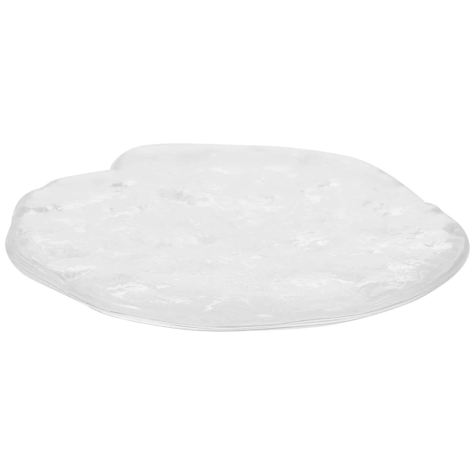 Glass Tea Saucer Set Premium Clear Glass Coaster Heat Insulating Cup Mat for Dining Table Home Bar Restaurant Decorative Table
