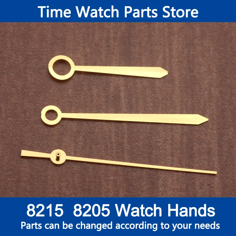 9*13*13mm 8215 8205 Hands Gold Watch Hands for Fit 8215 8205 2813 2824 movemen  Watch Handse Watchmaker Replace Parts