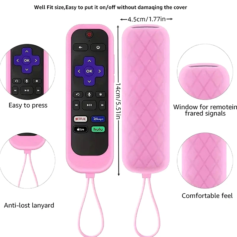 Portable Glow In The Dark Convenient Silicone TV Remote Control Cover Dustproof Protective Case Household Accessories