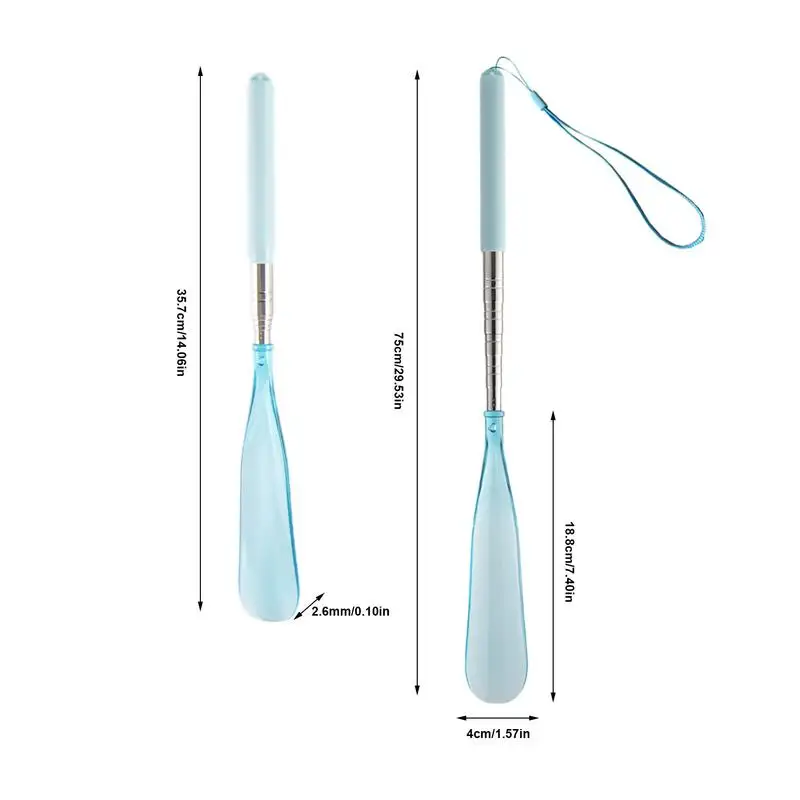 Retractable Shoehorn Travel Shoe Helper Easy Wear Helper Shoehorns Portable Shoe Horns Shoe Scoop For Seniors Men Women
