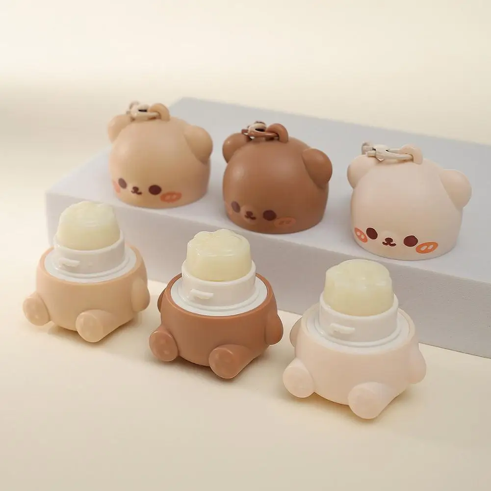 Cute Little Bear Lip Balm For Children Moisturizing Moisturizing Anti-Dry Crack Fade Lip Lines Lipstick Baby Available Lip Care