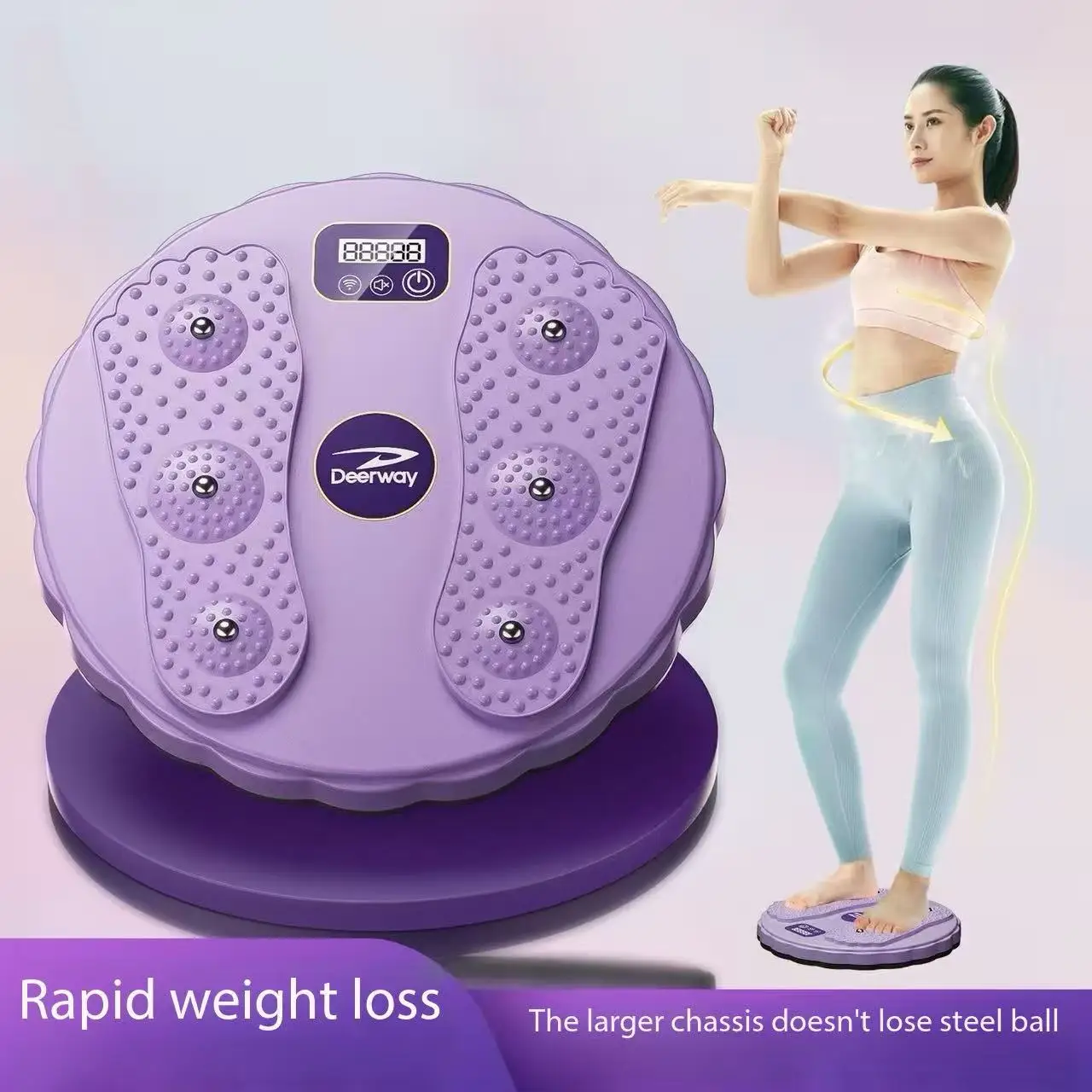 

Innovative Waist Rotator Fitness Intelligent Counting Massage Exercise Toning Fat Loss Body Shaping Equipment Rotate And Recover