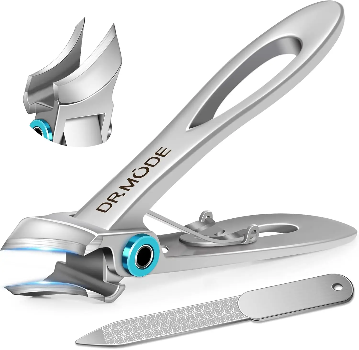 

Heavy Duty Slanted Toenail Clippers for Thick Ingrown Nails, Wide Jaw Opening for Seniors and Men