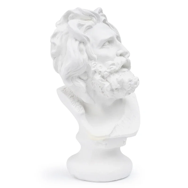 Marseille Bust Statue Resin Crafts Art Sketching Practice Sketching Plaster Statue Home Room Decoration Ornaments