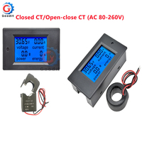 Multimeter Digital LED multi-function Power Monitor Energy Voltmeter Ammeter Watt Voltage  Home Electric Meter AC 80~260V 100A