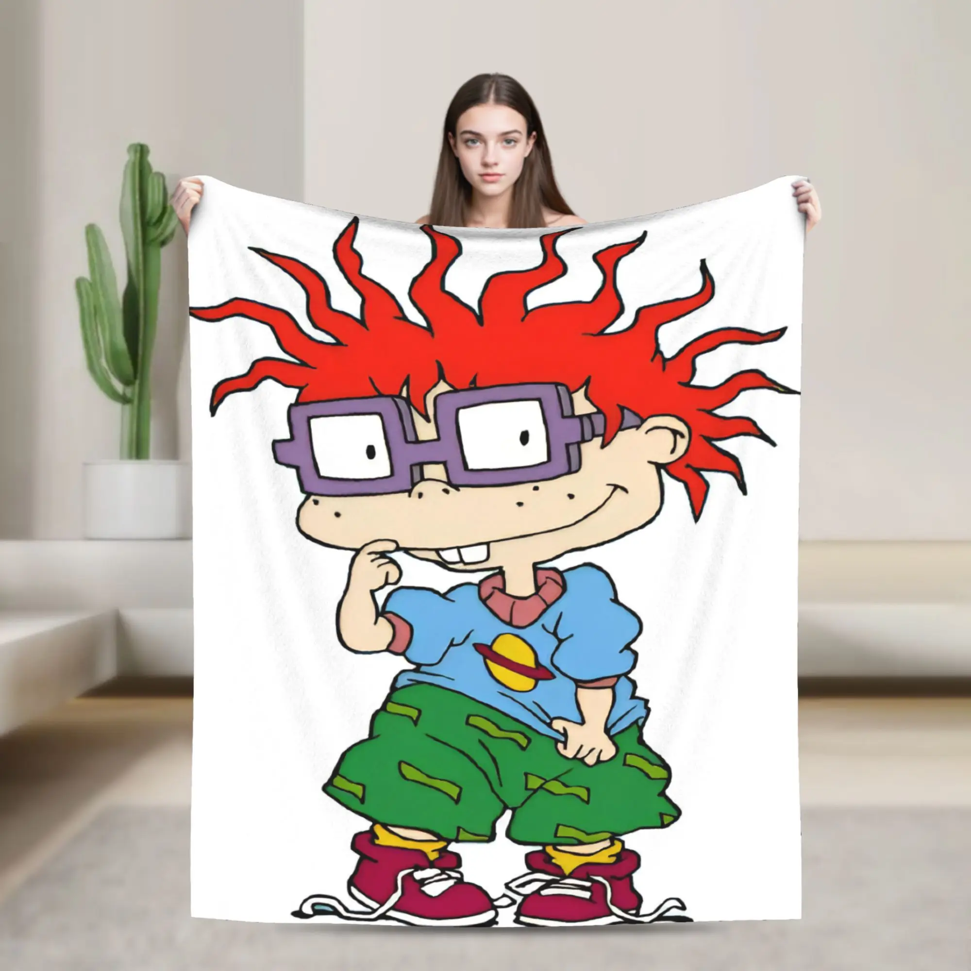 Super Soft Cartoon R-Rugrats Throw Blanket Premium Fleece Flannel Lightweight  Bed Blanket Cozy Warm Blankets All Season Use