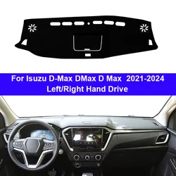 Car Dashboard Cover For Isuzu D-Max DMax D Max 2021 2022 2023 2024 Center Console Protector Carpet Dashmat Sun-shade Accessories