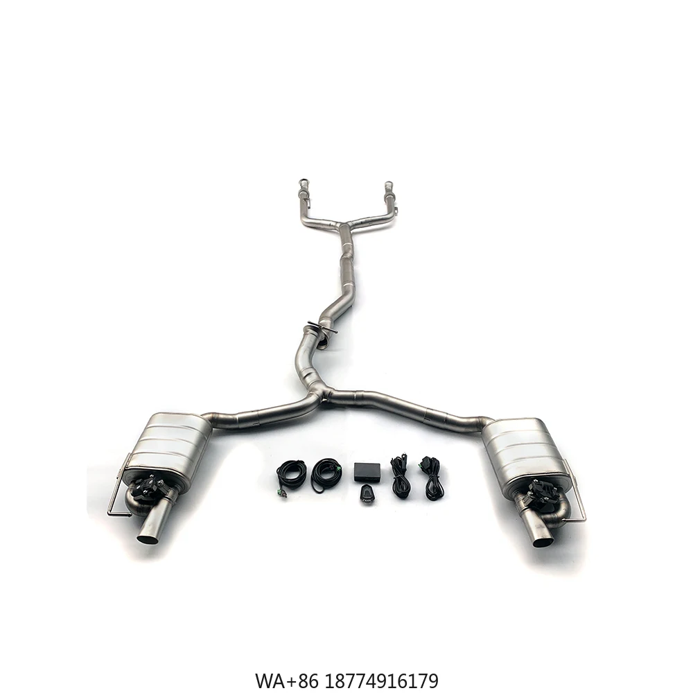 

For C43 GLC43 3.0T Performance Exhaust System Auto Steel Pipe with Remote Control SS304 Valve Muffler
