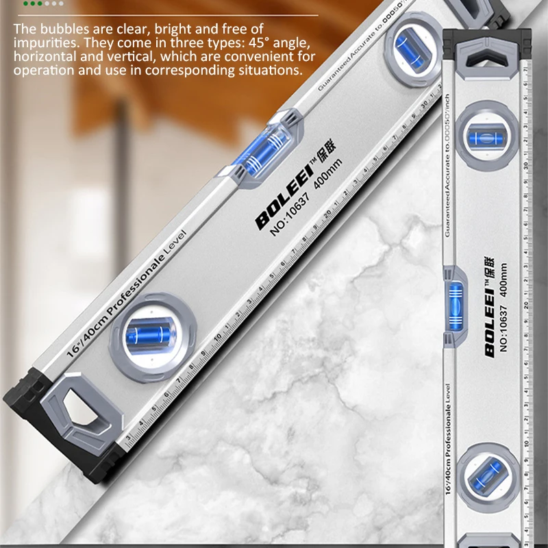 

Высокоточный магнитный пузырьковый уровень 30, 40, 50 см, угломер, прочный измерительный инструмент, высокочёткий уровень-уклономер
