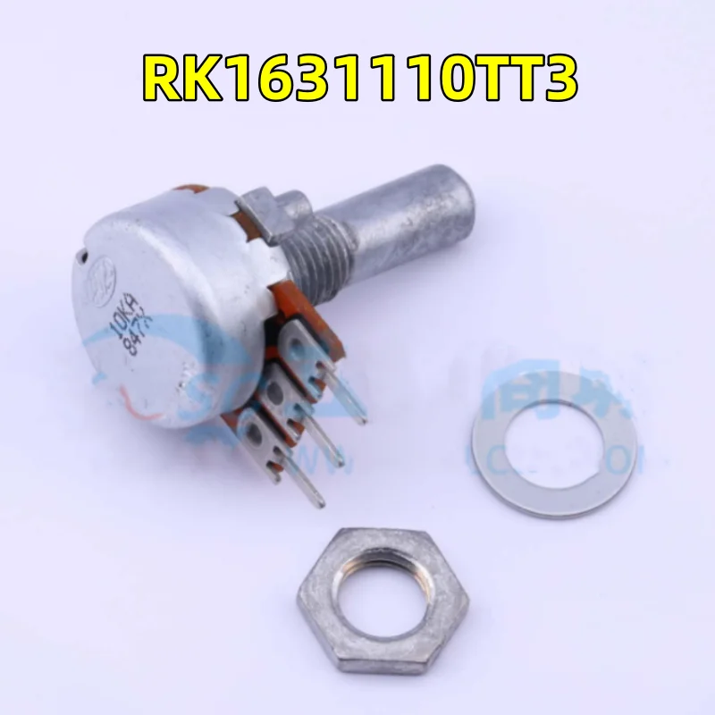 5 PCS / LOT RK1631110TT3 Japanese ALPS amplifier Volume 16 single coupling 3-foot potentiometer A10K half circle axis