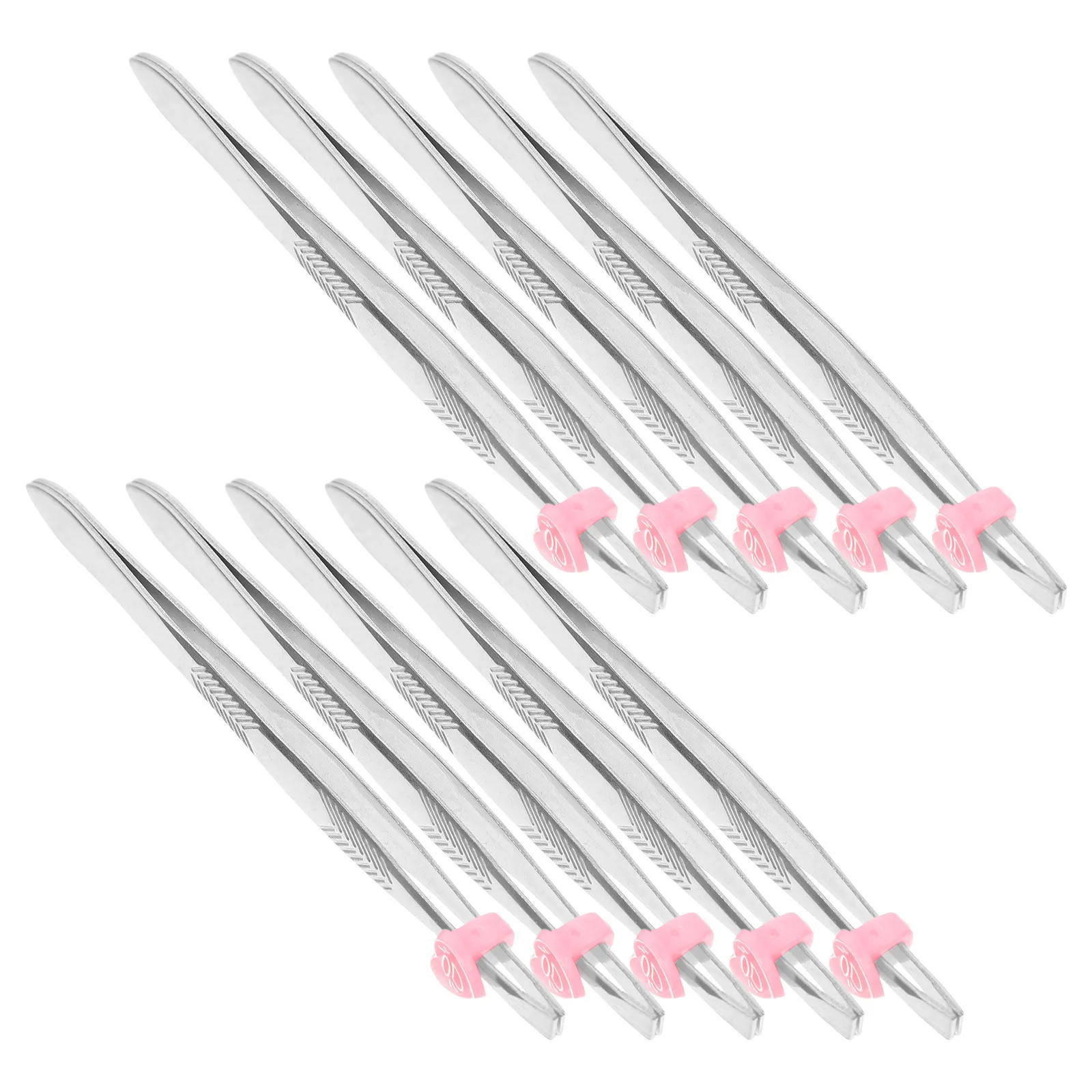 24 pçs clipe de sobrancelha de aço inoxidável premium design equilibrado leve durável para remoção de pêlos faciais maquiagem profissional