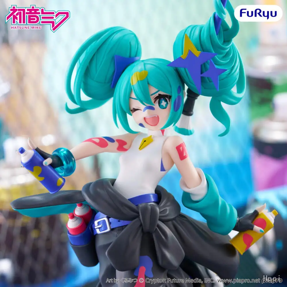Hot Sale In Stock Furyu Muchute Paint Girl Another Color Ver Hatsune Miku Figure Anime Model