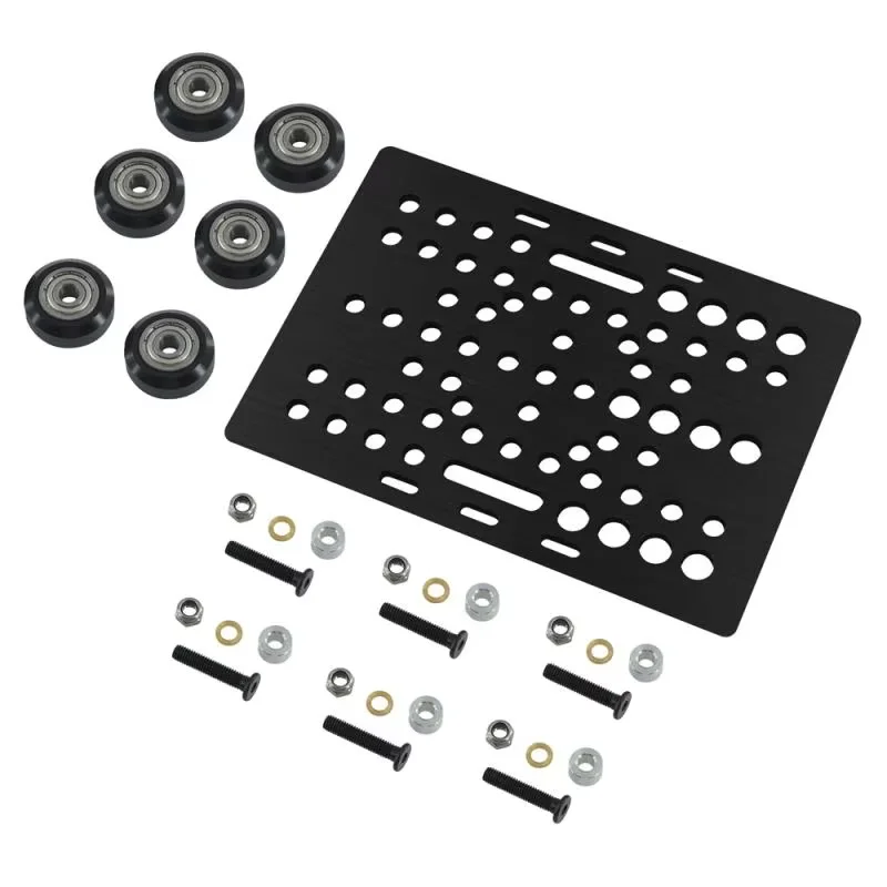 3D Printer Parts:V-Slot Gantry Set 20-80mm Gantry Plate With Wheels for Aluminum Profiles V-slot Aluminum Plate Kits Gantry Plat