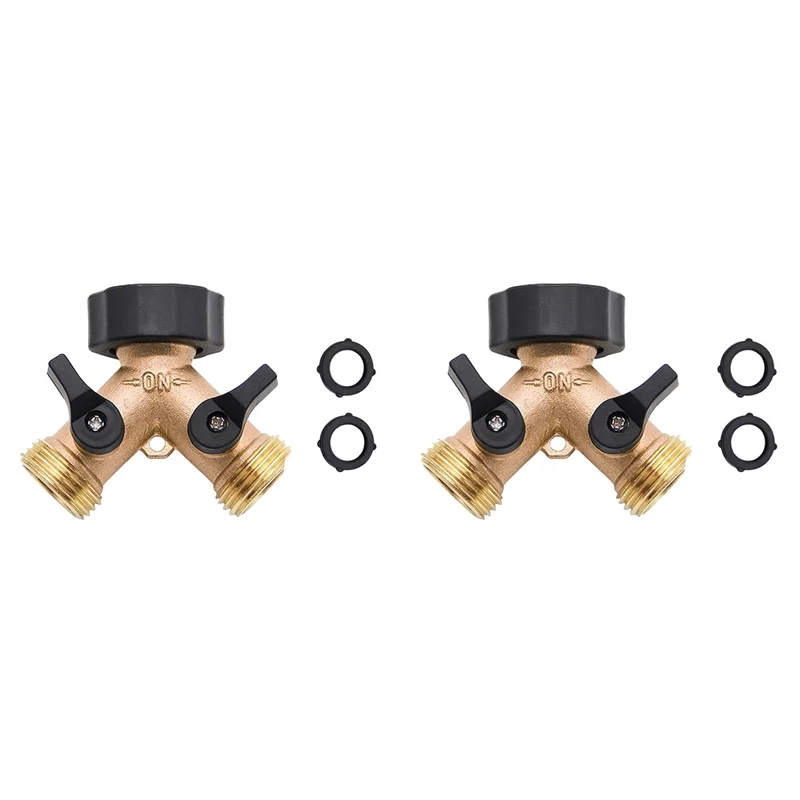 

RALCA-2X латунный 2-ходовой садовый кран с внутренней резьбой 3/4 Y, ирригационный клапан, разветвитель воды, быстрый разъем, разветвитель садового шланга