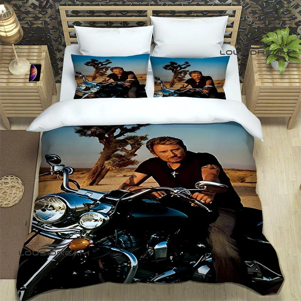 Rock star Johnny Hallyday Bedding Sets exquisite bed supplies set duvet cover bed comforter set bedding set luxury birthday gift