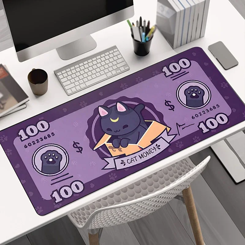 Dollar Banknote Mouse Pad Gaming Mousepad Large Gamer Table Mat Office Laptop Keyboard Mats Desk Pads Carpet Mausepads 900x400