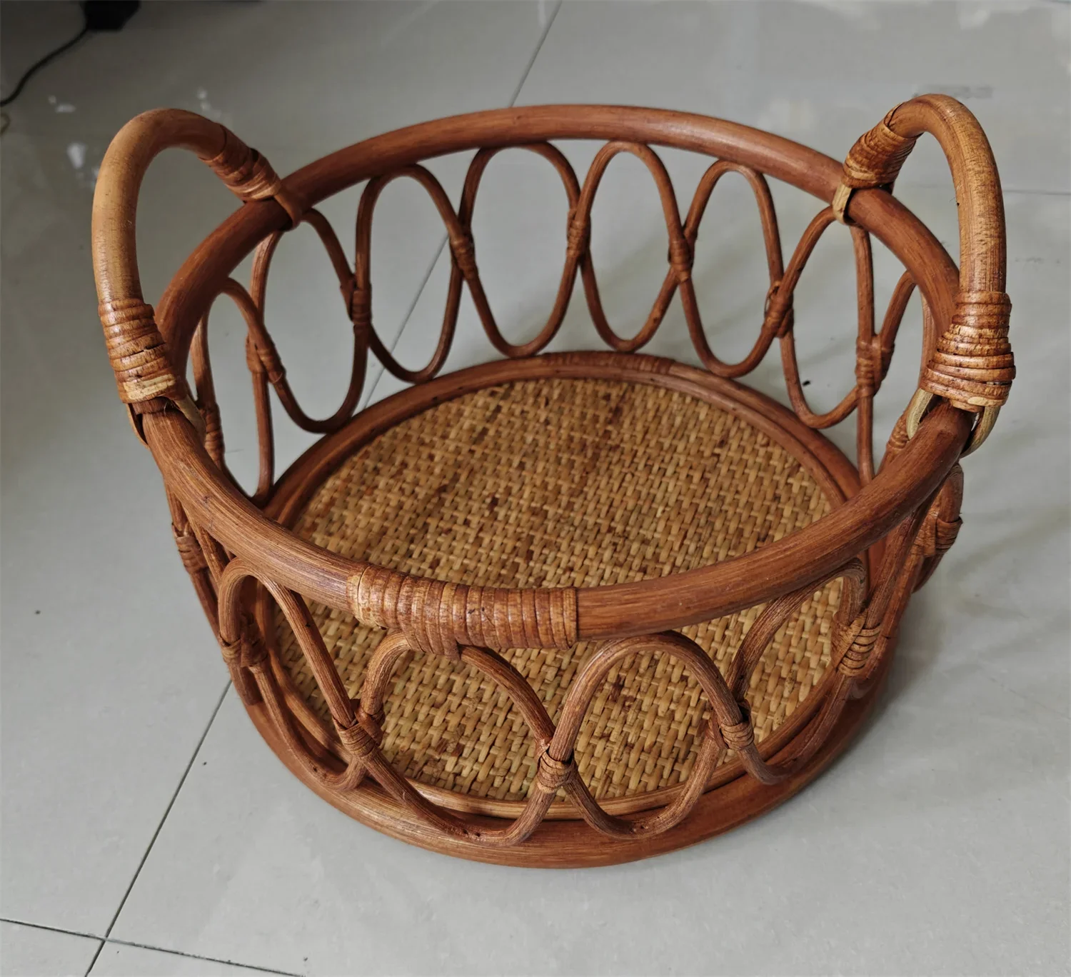 Newborn Photography Props Basket Rattan Baby Crib Wood Bed Bench Photo Posing Chair Furniture New Born Photo Props Fotografia