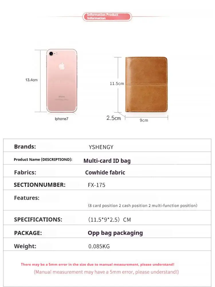 Men's Wallet RFID Blocking Genuine Leather Wallets for Men Bifold Short Versatile Multi Card Holder Purse Zipper Coin Pouch Man