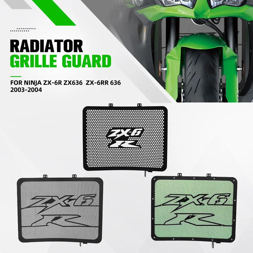 

FOR Kawasaki Ninja ZX-6R ZX636 ZX-6RR 636 2003-2004 Motorcycle Accessories Radiator Guard Protector Cooler Cover Protection