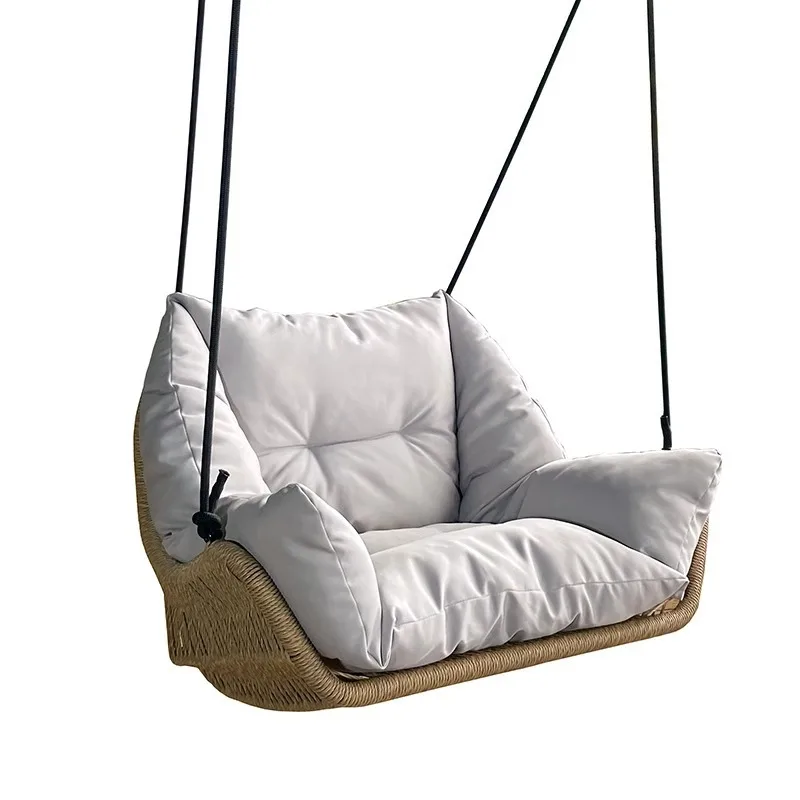 basket swing chair, outdoor courtyard metal single  chair hotel engineering customization