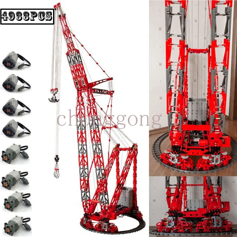 

NEW MOC-77733 Mammoet PTC-200-DS Ring Crane RC DIY Remote Control Building Blocks Model Bricks Kit Kids Toys Birthday Gifts