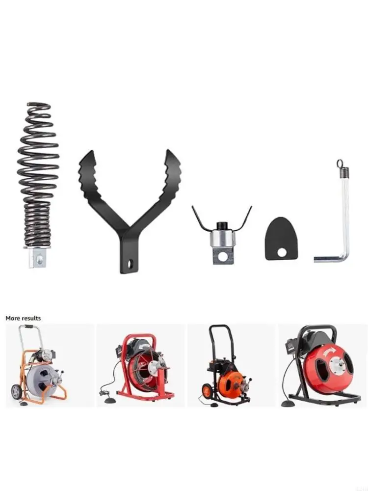 

5 шт./компл., дренажный шнек, дренажная дрель в виде змей, насадка для эффективной очистки труб диаметром 4–8 дюймов для