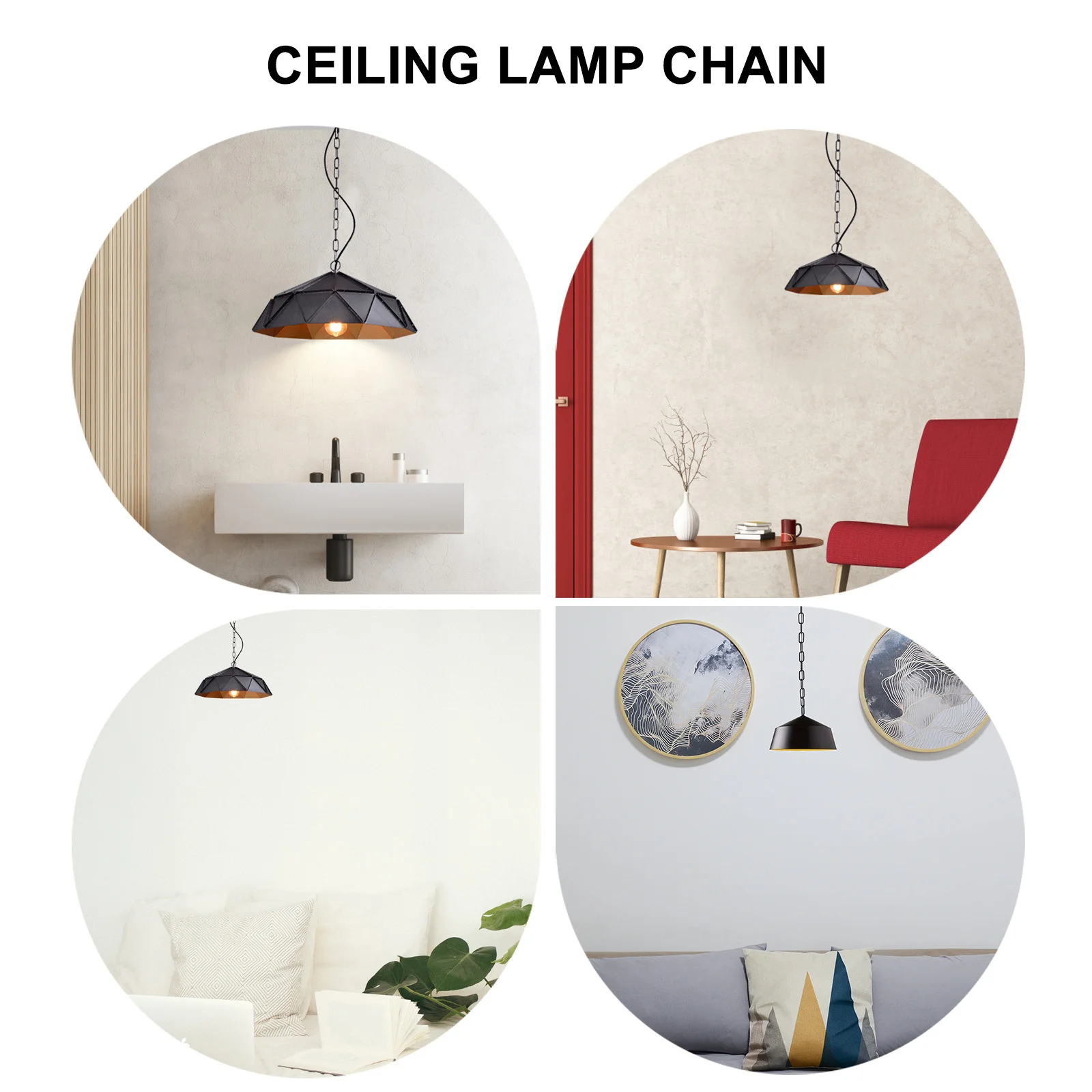 

1 Set Ceiling Lamp Chain Decorative Pendant Light Ornaments Indoor Outdoor Home Decoration Hanging For Diy Lighting Hardware
