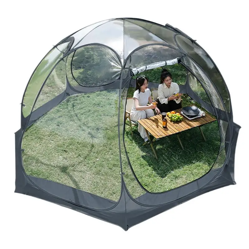 Imagem -05 - Portátil Camping Tent Transparente Tenda Bolha Estrelada Sala de Sol ao ar Livre 360 Graus Janela Panorâmica Tendas Esféricas 510 Pessoas