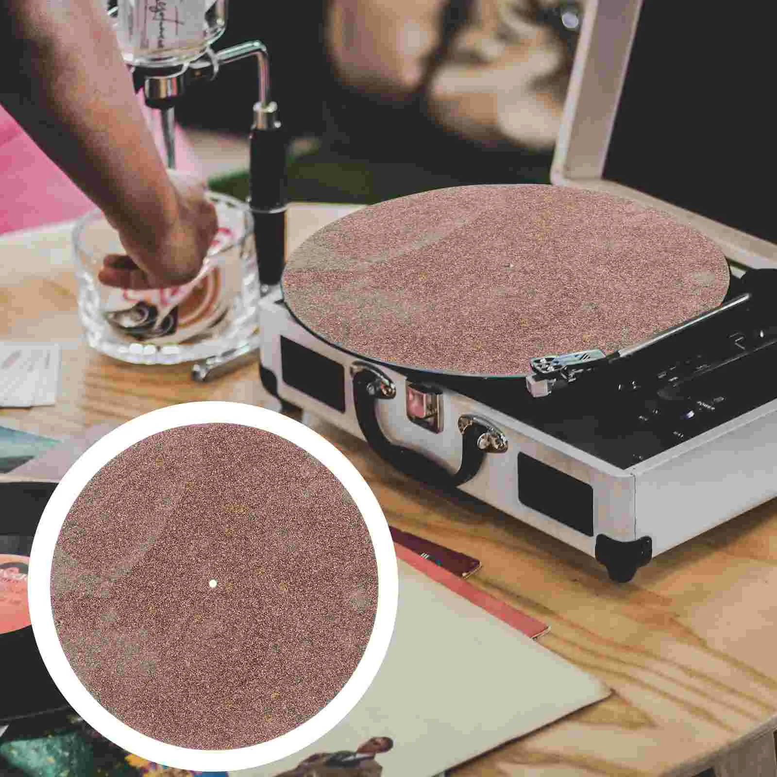 

Disc Shock Pads Protective Record Player Accessories Mat Corks for Vinyl Turntable Home