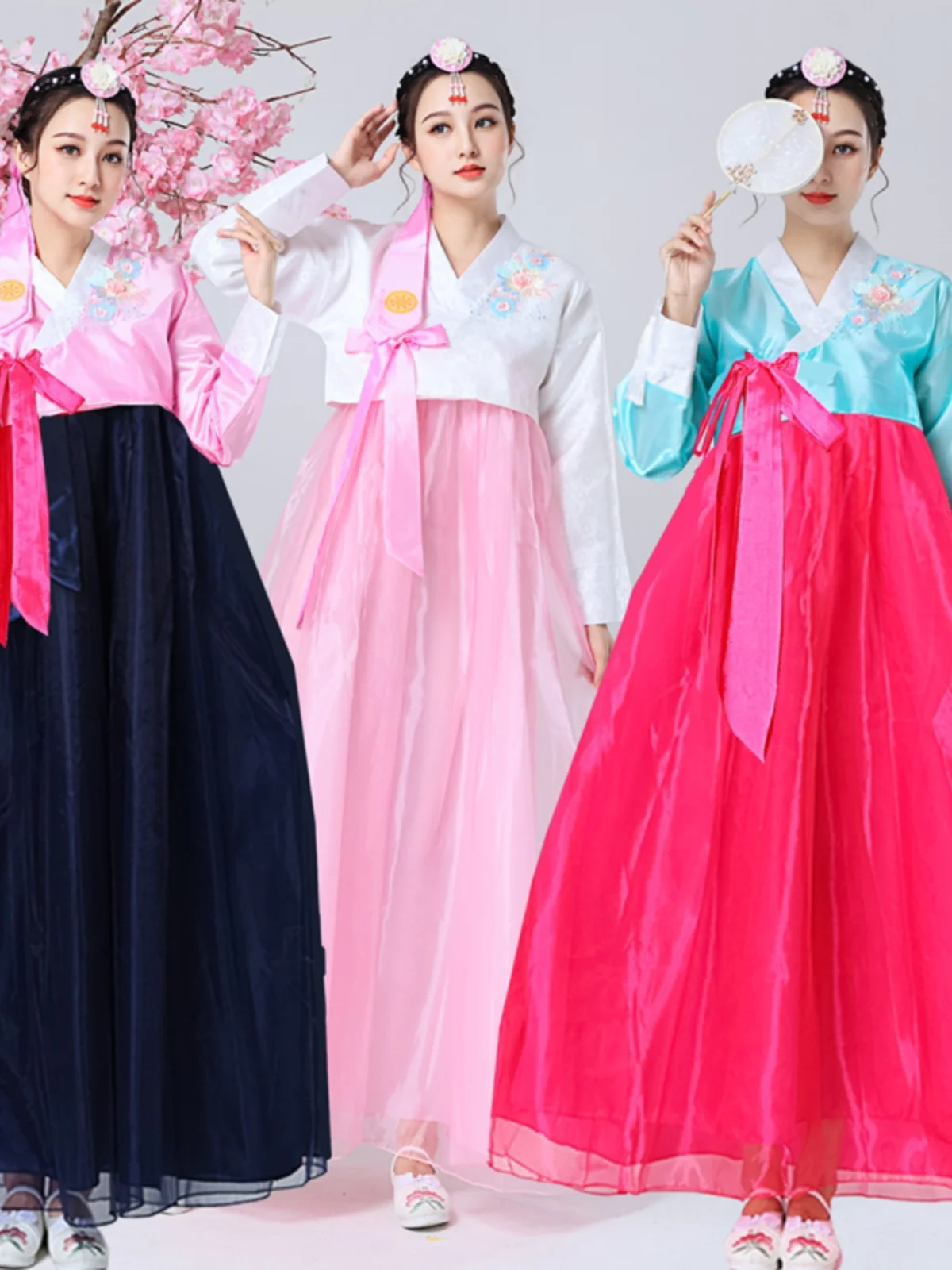 

New Korean Traditional Dance Costume Women's Court Ji Photography Costume Student Sports Event Performance Ceremony