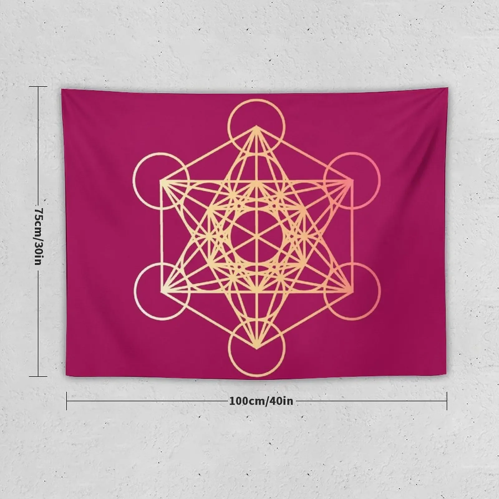 Metatron’s Cube Tapestry Aesthetic Decoration On The Wall Cute Decor Tapestry