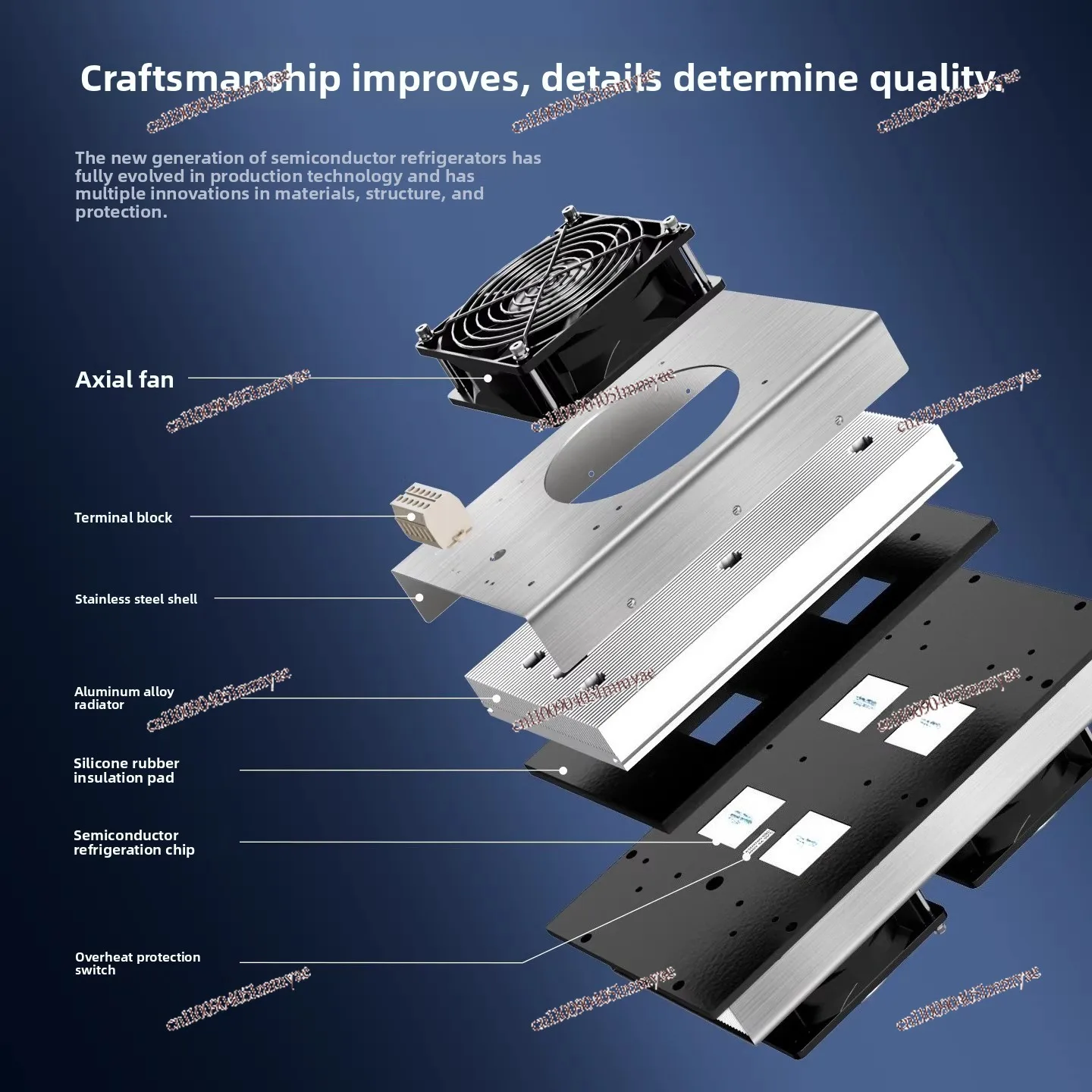 Refrigeration air conditioner semiconductor refrigerator industrial cabinet cooling device