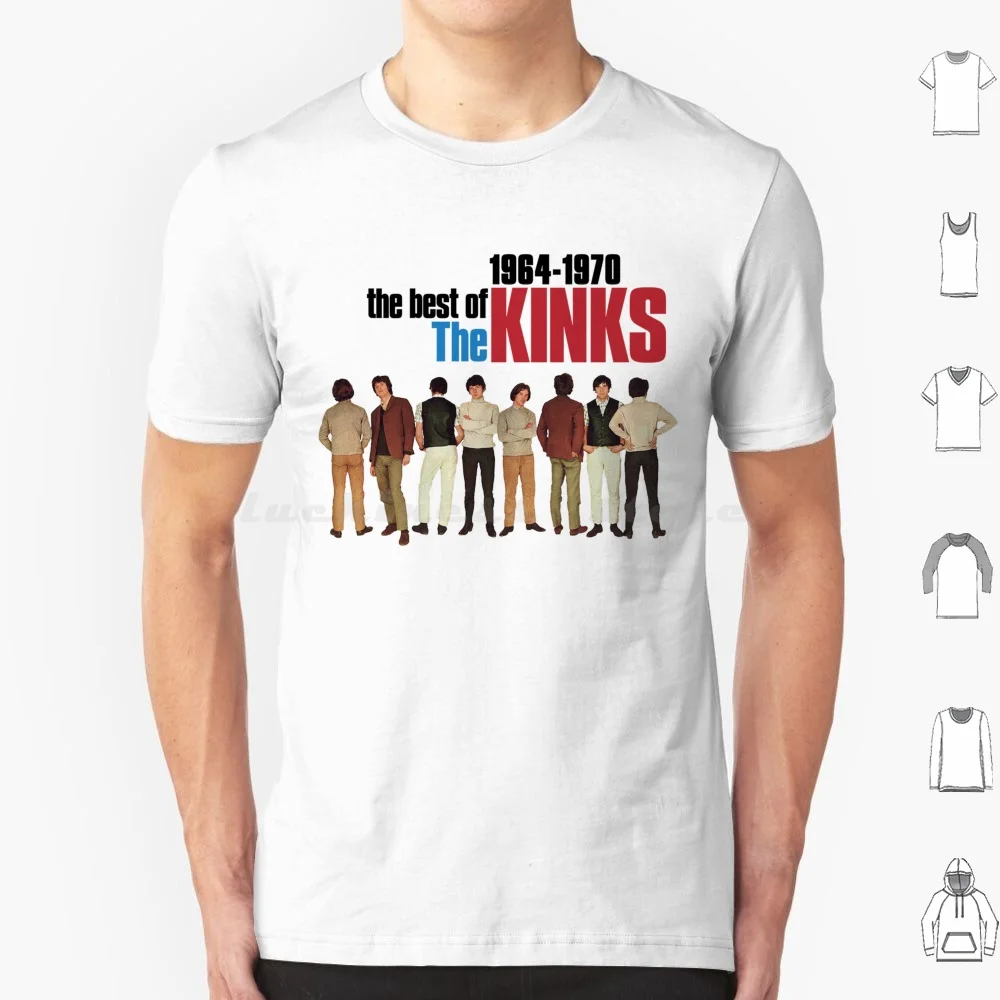 The Best Of The Kinks T Shirt Big Size 100% Cotton The Kinks Swinging Sixties Ray Davies Lola Carnaby Street Kinks 3