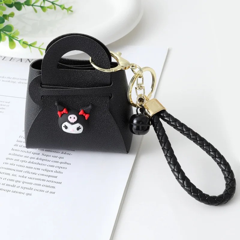 Kawaii Sanrio Hello Kitty Melody Kuromi Fashion Bag Cute Keychain