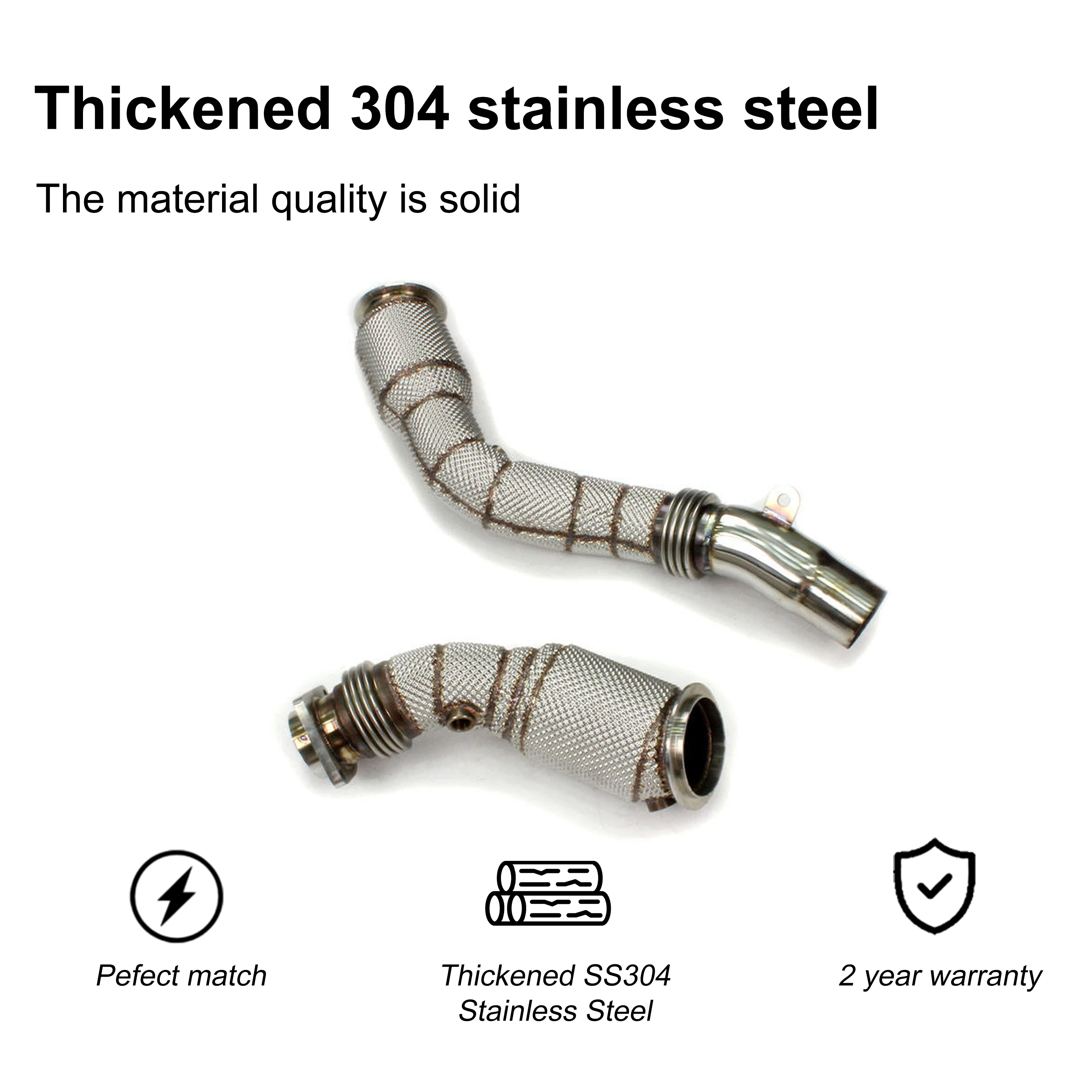 ACE Meistverkauftes Hochwertiges Sport-Downpipe für BMW G80 M3 G82 M4 G87 M2 S58 3.0T SUS304 Edelstahl-Auspuffanlage – Detail 5