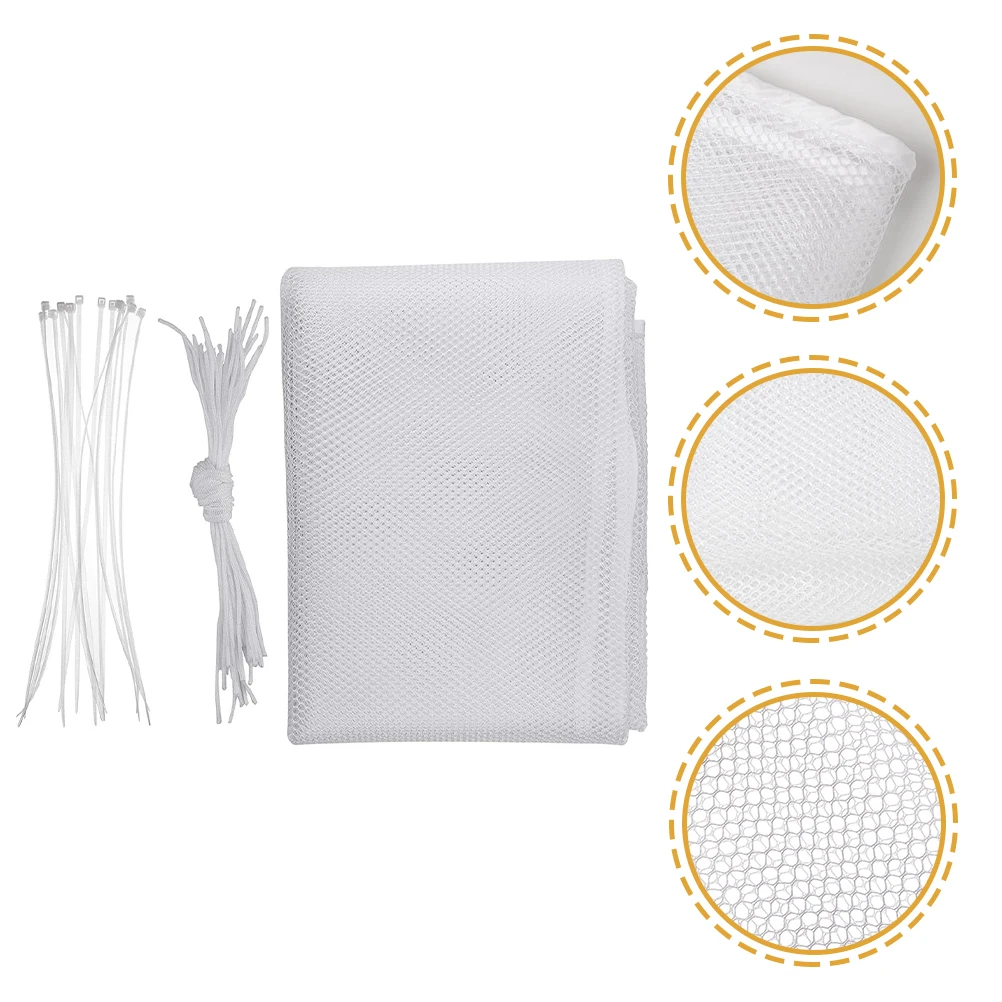 

1 Set Stair Safety Net Balcony Mesh 2X0.9M Tear-Resistant Easy Install For Pets Indoor Outdoor Banister Guard Child Proof