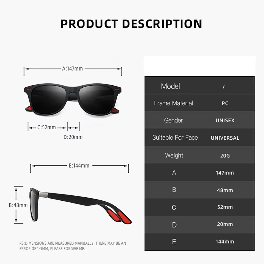 1-2-3PCS Fashion Vintage Square Unisex Driving Fishing Sunglasses Men Women Luxury Brand Designer Sun Glasses Anti-Glare Eyewear gallery 4